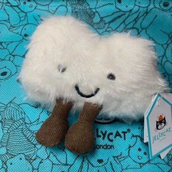 Jellycat Amusaeble Cloud Bag Charm Plush Keychain NWT Dust Bag - Picture 3 of 3